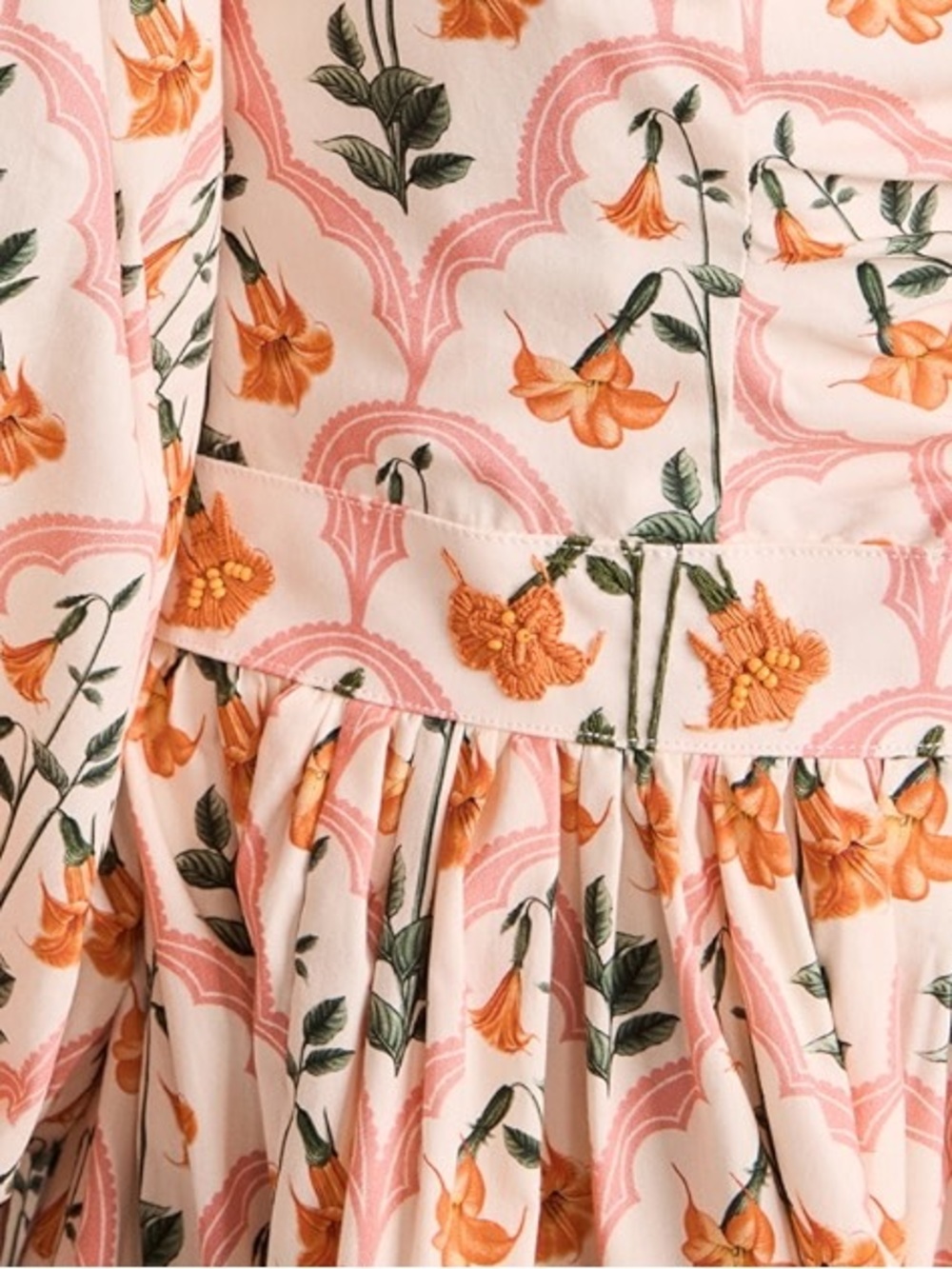 Agua by Agua Bendita Guanabana Sabanero Atardecer Floral Mini Dress M - Picture 5 of 14